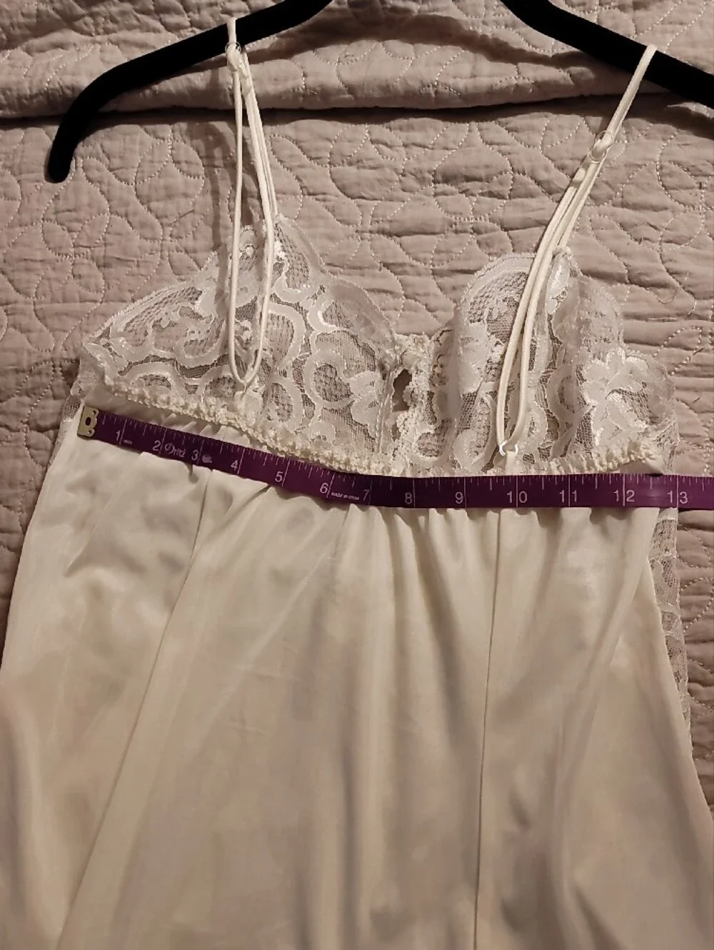 Vintage 70s/80s Fantasy Nightwear Lace Babydoll Cami Slip Top - Small